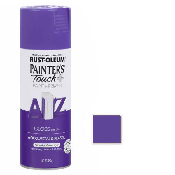 purple spray paint for plastic